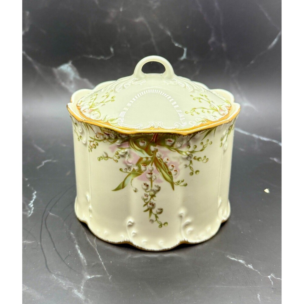 Rosenthal Classic Rose Catherine 24K Gold accents Sugar Bowl‎ w/ Lid Germany